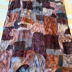 Elegant Multicolor Patchwork Scarf